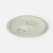 Baptism Lamb Papieren Bordje (Gekanteld)