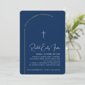 BAPTISM modern, bewerkbaar gebogen marinevalk Kaart (Staand voorkant)