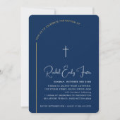 BAPTISM modern, bewerkbaar gebogen marinevalk Kaart (Voorkant)