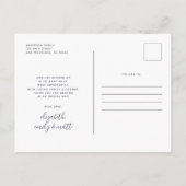 Baptism Modern Bold Simple Photo Hartelijk dank Aankondigingskaart (Achterkant)