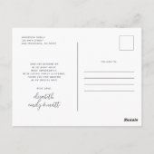 Baptism Modern Bold Simple Photo Hartelijk dank Briefkaart (Achterkant)