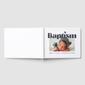 Baptism Modern Bold Simple Photo Hartelijk dank Gastenboek (Volledig)