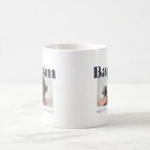 Baptism Modern Bold Simple Photo Hartelijk dank Koffiemok (Center)