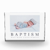 Baptism Modern minimalistische aangepaste foto (Voorkant)