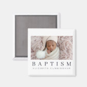 Baptism Modern minimalistische aangepaste foto Magneet (Voorkant / Achterkant)