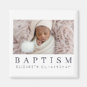 Baptism Modern minimalistische aangepaste foto Magneet (Voorkant)