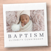 Baptism Modern minimalistische aangepaste foto Magneet