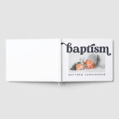 Baptism Moderne, eenvoudige aangepaste foto Gastenboek (Volledig)