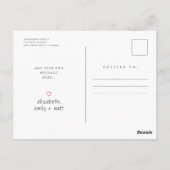 Baptism Moderne Eenvoudige foto Foto bedankt Briefkaart (Achterkant)