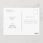 Baptism Moderne Eenvoudige foto Foto bedankt Briefkaart (Achterkant)