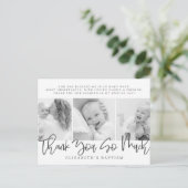 Baptism Moderne Eenvoudige foto Foto bedankt Briefkaart (Staand voorkant)