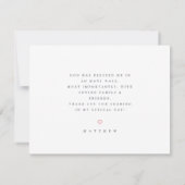 Baptism Moderne Eenvoudige, minimalistische aangep Bedankkaart (Achterkant)