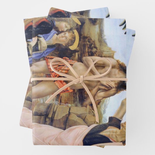 Baptism of Christ by Verrocchio, Leonardo da Vinci Inpakpapier Vel (In situ)