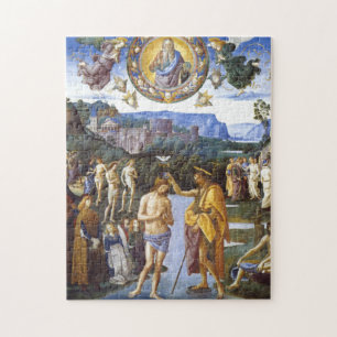 Baptism Of Christ Sistine Chapel - Pietro Perugino Legpuzzel