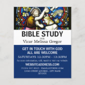 Baptism of Jesus, Christian Bible Class Advert Flyer (Voorkant)