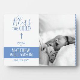 Baptism Photo Plaque met bijbelprijsopgave Fotoplaat