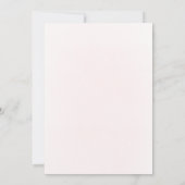 Baptism pink floral cross  kaart (Achterkant)