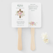 Baptism-programma voor ventilator - met sjabloon handwaaier (Voorkant en achterkant)