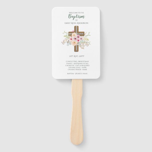 Baptism-programma voor ventilator - met sjabloon handwaaier (Voorkant)