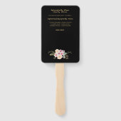 Baptism-programma voor ventilatoren - Floral Cross Handwaaier (Achterkant)