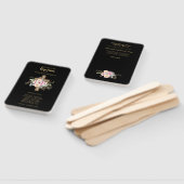 Baptism-programma voor ventilatoren - Floral Cross Handwaaier (Niet-gemonteerd)