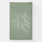 Baptism Sage banner backdrop (Verticaal)