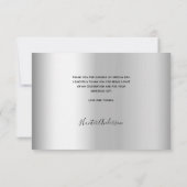 Baptism Silver Fotoscriptie Bedankkaart (Achterkant)