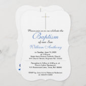 Baptism Son Cross Blue Kaart (Voorkant / Achterkant)