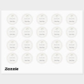 Baptism Sticker | Personalized Botanical (Vel)