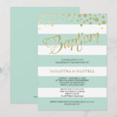 BAPTISM Uitnodiging Genderneutraal - Twinden (Voorkant / Achterkant)