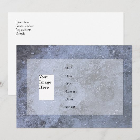 Baptism-uitnodiging Kaart (Voorkant / Achterkant)