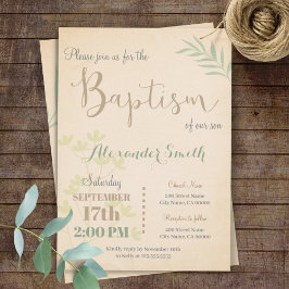 Baptism-uitnodiging Kaart