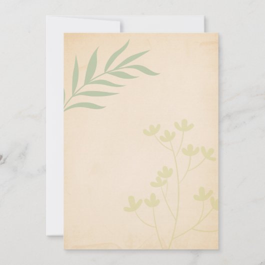 Baptism-uitnodiging Kaart (Achterkant)