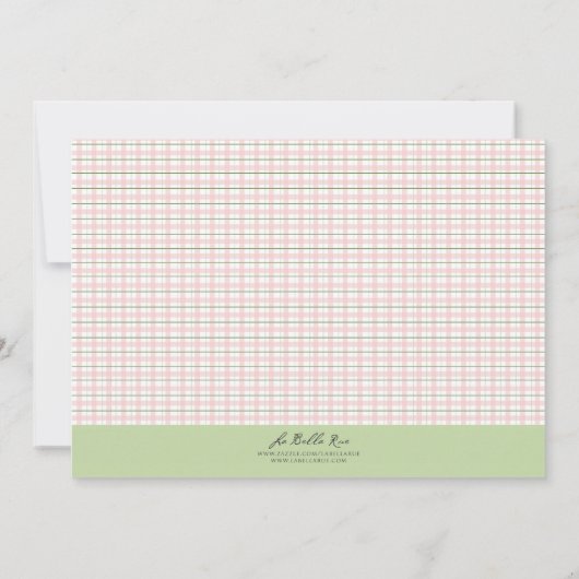 Baptism-uitnodiging Kaart (Achterkant)