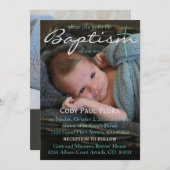 Baptism-uitnodiging Kaart (Voorkant / Achterkant)