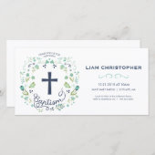 Baptism Uitnodiging Kaart - Uitnodiging w/ Aangepa (Voorkant / Achterkant)