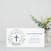 Baptism Uitnodiging Kaart - Uitnodiging w/ Aangepa (Staand voorkant)