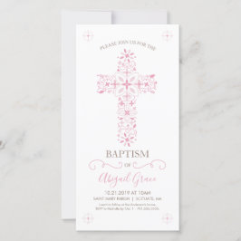 Baptism Uitnodiging - Meisjes aangepaste uitnodigi