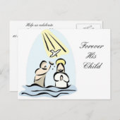 Baptism-uitnodiging Uitnodiging Briefkaart (Voorkant / Achterkant)