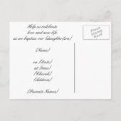 Baptism-uitnodiging Uitnodiging Briefkaart (Achterkant)