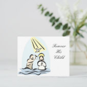 Baptism-uitnodiging Uitnodiging Briefkaart (Staand voorkant)