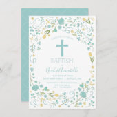 Baptism Uitnodiging voor Jongen en/of Meisje met k (Voorkant / Achterkant)