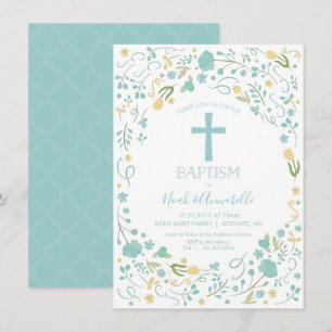 Baptism Uitnodiging voor Jongen en/of Meisje met k