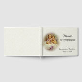 Baptism White Lace Baby Praying Angels Gastenboek (Volledig)