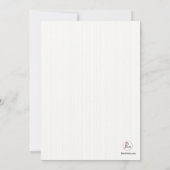 Baptism White Photo Invitation Kaart (Achterkant)