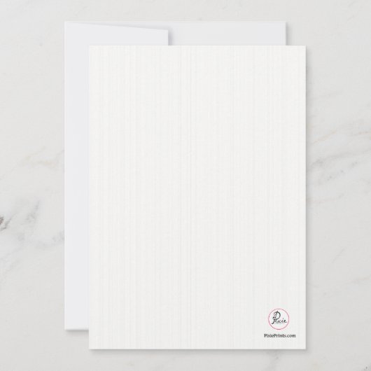 Baptism White Photo Invitation Kaart (Achterkant)