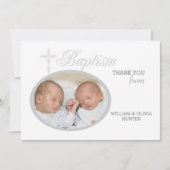 Baptism Word Silver Foto: Notecard #2 Kaart (Voorkant)