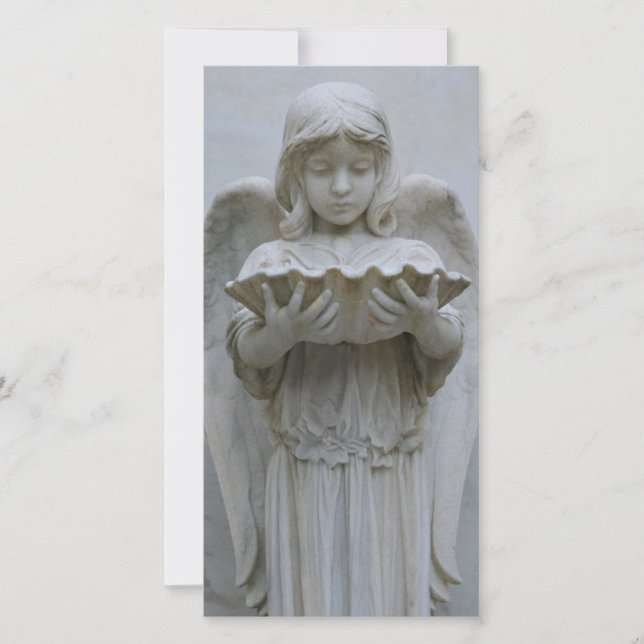 Baptismal Angel (voorste uitzicht)-fotokaart (Voorkant)