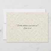 Baptismal Baby Girl Angel  uitnodiging (Achterkant)