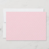 Baptismal Baby Girl Pink Flowers Hartelijk dank Bedankkaart (Achterkant)